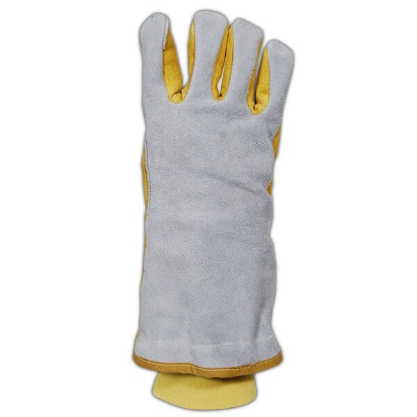 Magid Weldpro® 6112Flkvw Side Split Cow Leather Welding Gloves, Large - 6112FL-KVW-L