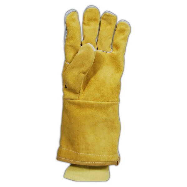 Magid Weldpro® 6112Flkvw Side Split Cow Leather Welding Gloves, Large - 6112FL-KVW-L