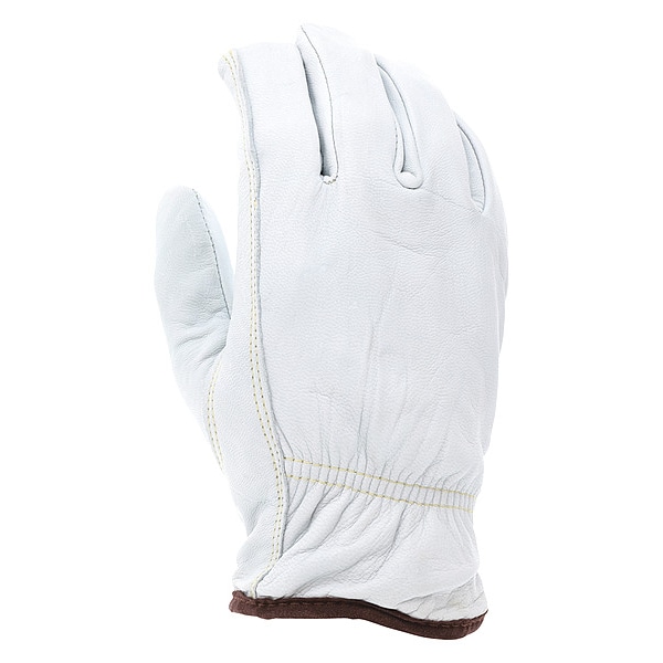 Mcr Safety Leather Gloves, Cut Level A4 , L 12 PK - 3613HL