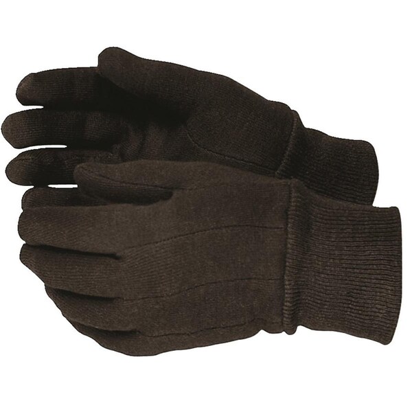 Kinco Kinco Brown Jersey Work Gloves, Dozen Pair - 820 NT L 12 PK