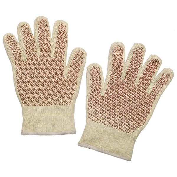 Condor Condor Heat Resistant Gloves, Kevlar(R)/Cotton, 400  Degrees F Max Temp., Knit Cuff XL ( 10 ), 1 PR - 5T942