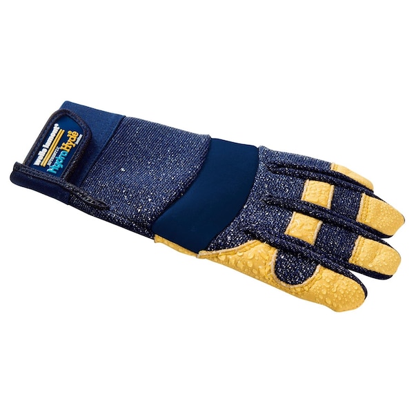 Wells Lamont Wells Lamont HydraHyde Men's Indoor/Outdoor Work Gloves Blue/Yellow M 1 pair - 3207M