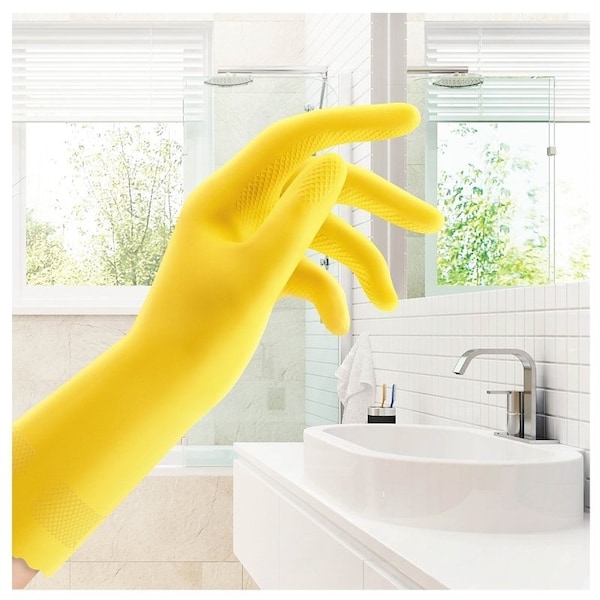 O-Cedar Playtex HandSaver Reusable Gloves, XL, Latex/Neoprene/Nitrile, Yellow - 163670