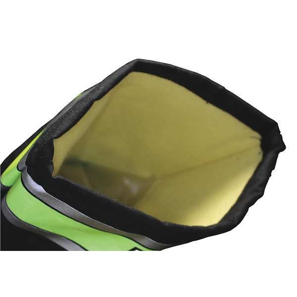 Youngstown Glove Co Flame and Heat Resistant Gloves, Black/Green/Silver, M, 1 PR - 12-3390-60-M