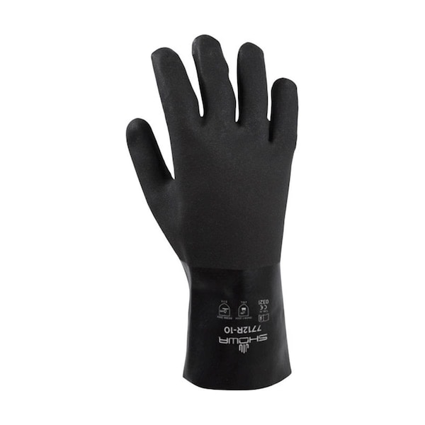 Showa Unisex Indoor & Outdoor PVC Gaunlet Chemical Gloves; Black - Large - 7802994