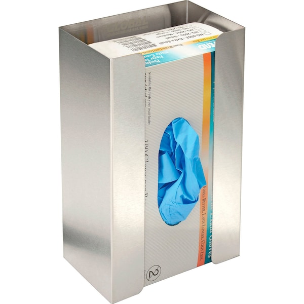 Global Industrial Single Stainless Steel Glove Box Holder, 6-1/4W x 4D x 10H - 436955