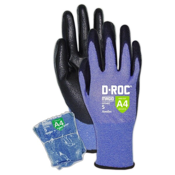 Magid Cut-Resistant Gloves (Shrink-Wrapped), Cut Level A4 , 5 1 PR - SWGPD4825