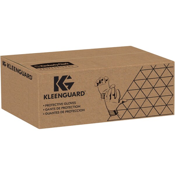 Kleenguard Coated Gloves, Foam Nitrile, Smooth, Palm, 3 Abrasion Level, Black, L (9) 12 PK - 40227