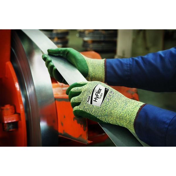Ansell Cut Resistant Coated Gloves, Cut Level A5 , Dipped , Foam Nitrile , Sandy , XS 1 PR - 11-511