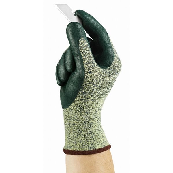 Ansell Cut Resistant Coated Gloves, Cut Level A5 , Dipped , Foam Nitrile , Sandy , XS 1 PR - 11-511