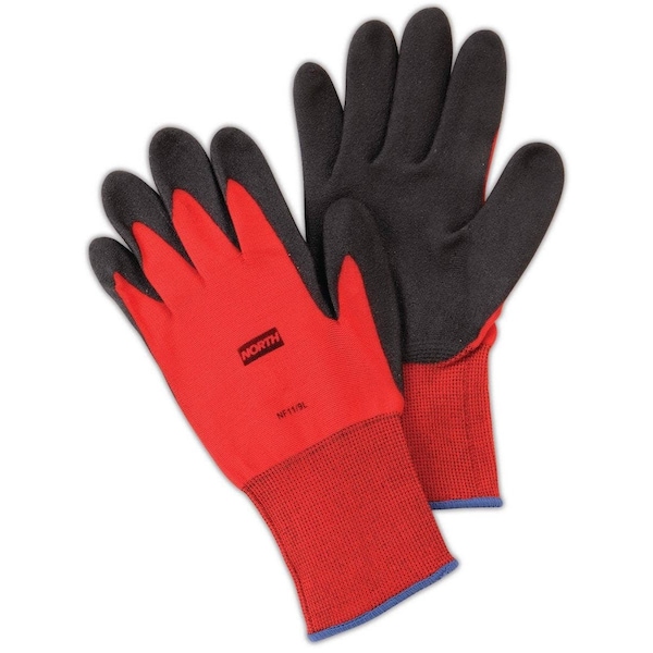 Honeywell North Gloves Red Nylon/Foam Pvc 6Xs - NF11/6XS