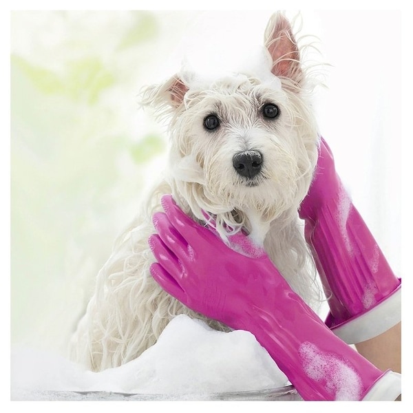 O-Cedar Playtex Living Reusable Gloves, M, Latex/Neoprene/Nitrile, Gray - 166119