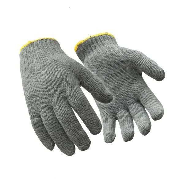 Refrigiwear Cold Protection Glove Liners, Poly/Cotton Palm, Gray, L - 0301RGRALAR