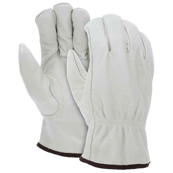 Mcr Safety Gloves, Ind Grade Grain Drvr Thermal Lnd Key Thb, L, 12PK - 32801L