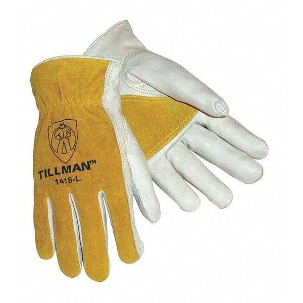 Tillman Leather Gloves, Keystone Thumb, Pearl, XL, 1 PR - 1418XL