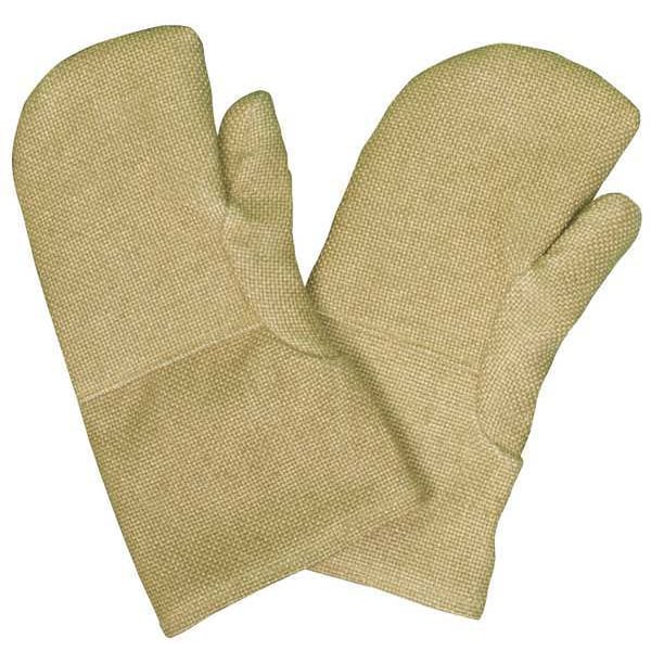 Zetex Plus ZetexPlus 200 Heat Resistant Mittens, ZetexPlus(R) Highly Texturized Fiberglass, Gauntlet Cuff Tan - 2100038