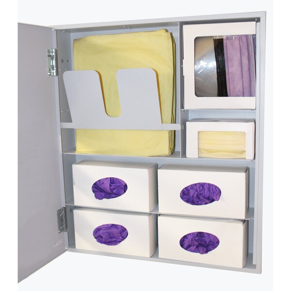 Bowman Dispensers Semi-Recessed PPE Dispensing System with Solid Door - RE103-0012