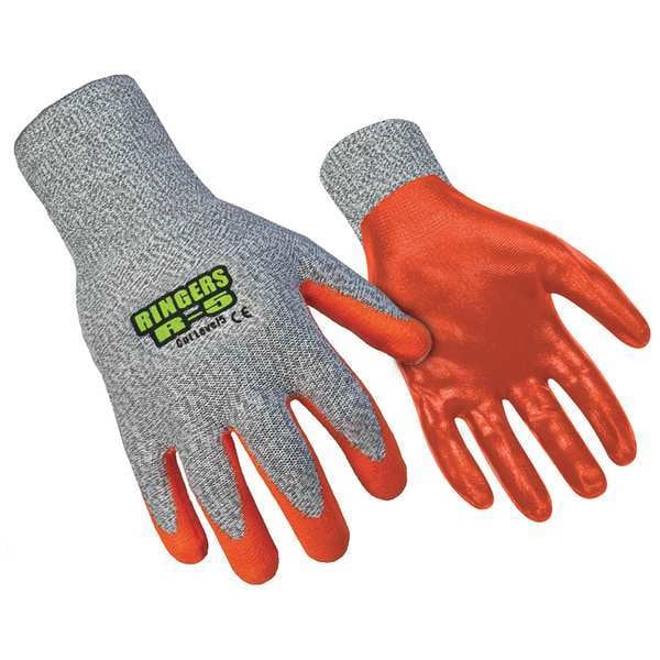 Ansell Cut Resistant Coated Gloves, Cut Level A4 , Nitrile , M 1 PR - 045-09