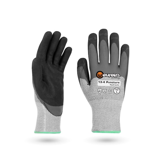 Eureka Safety Puncture Resistance, , Para Aramide, Polyester, Elastane, Fiberglass, Anti-Stat , 9 1 PR - 13-4PHYDRO-9