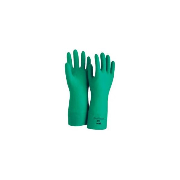Ansell Chemical Resistant Gloves, 17, Green, M, 1 PR - 117274