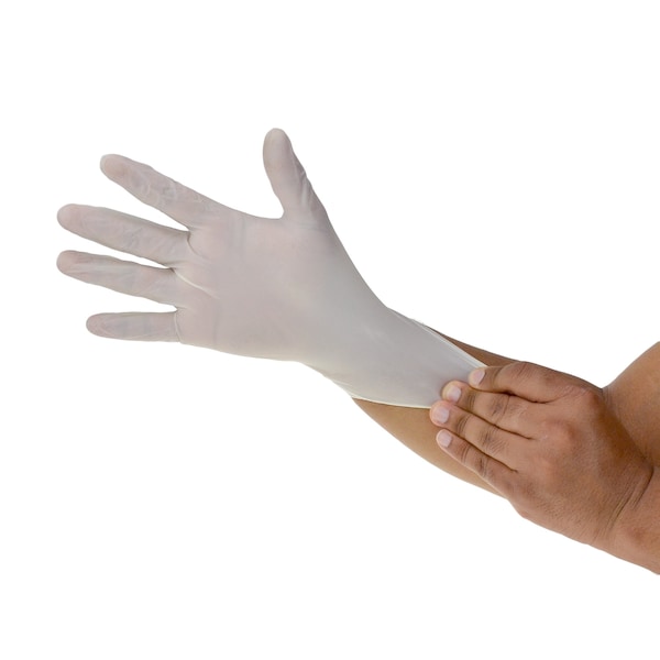 Dealmed Disposable Gloves, Latex, Powder-Free, M, 1000 PK, Beige - 787420