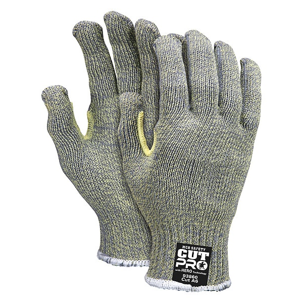Mcr Safety Cut-Resistant Gloves, Cut Level A6 , Uncoated , Uncoated , Smooth , L 1 PR - 93860L