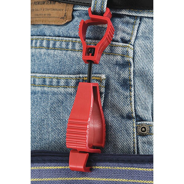 Glove Guard Glove Guard(R) Clip, Red, Blank - 1939RD