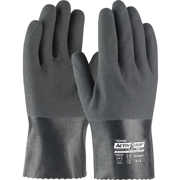 Pip Chemical Resistant Gloves, Nitrile, 10 in L, XL, 1 PR - 56-AG585/XL