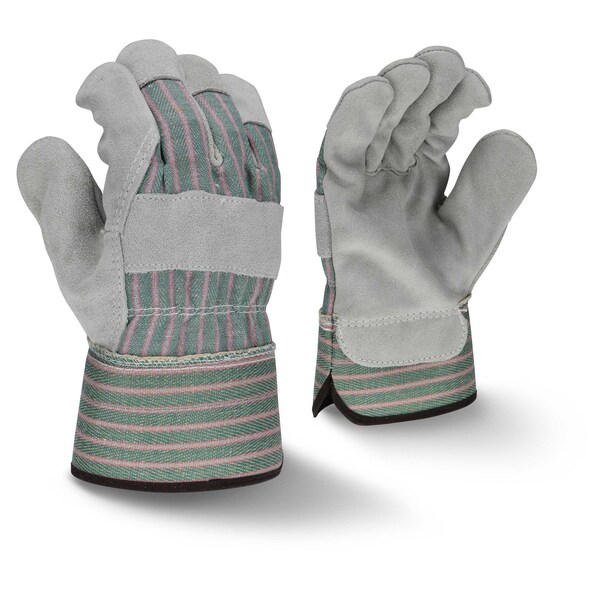 Radians Leather Glove, Leather, Gray, L, 1 PR - RWG3300L
