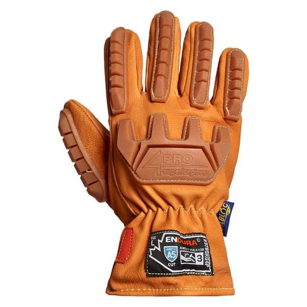 Endura Work Gloves, Drivers, L, Leather, PR - 378GKG4P-L