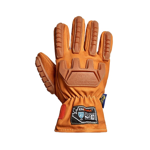Endura Work Gloves, Drivers, L, Leather, PR - 378GKG4P-L