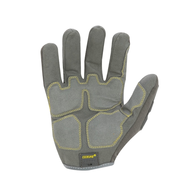 Estwing Impact Resistant Synthetic Leather Palm Work Glove with Anti-Vibration Palm, Large - EWIMP0610
