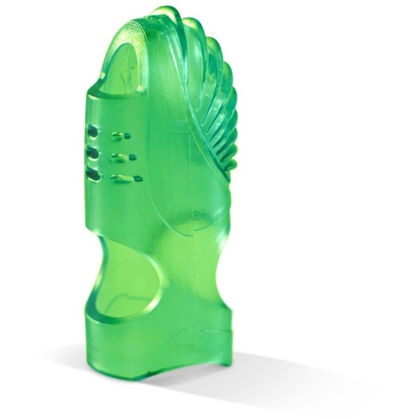 Lee Gel Fingertip Grips, Size 5, Assorted, PK10, Thermoplastic Elastomers(TPE), Blue; Clear; Green; Red - 61050