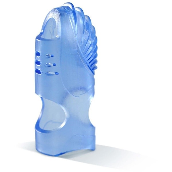 Lee Gel Fingertip Grips, Size 5, Assorted, PK10, Thermoplastic Elastomers(TPE), Blue; Clear; Green; Red - 61050