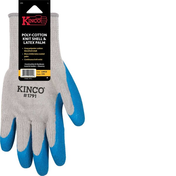Gemplers Coated Gloves, Rubber, Red, M 1 PR - 1791-3PK-M