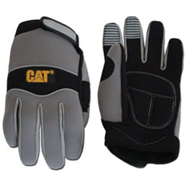 Boss Cat Gloves Boss - Cat Gloves  Neoprene Mechanics Glove with Water Resistant Clarino Palm Jumbo - BO85221