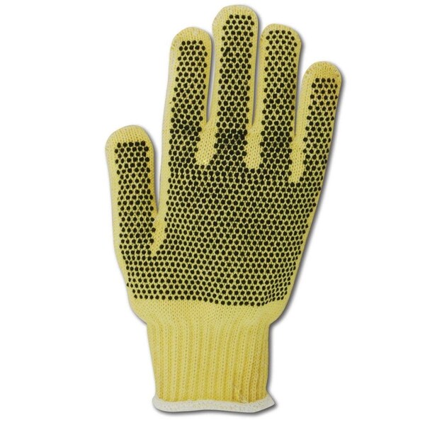 Magid CutMaster Machine Knit Gloves w Nitrile Dots, Made with Dupont Kevlar 500, 12PK - N93BKV-PRRB
