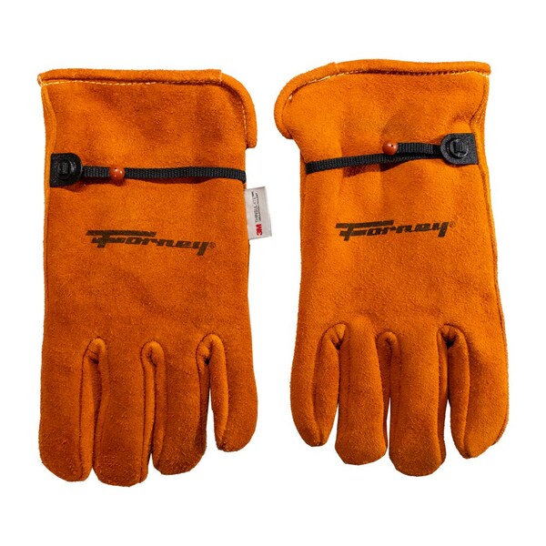 Forney Suede Deerskin Leather Lined Driver Work Gloves Menfts XL - 53132