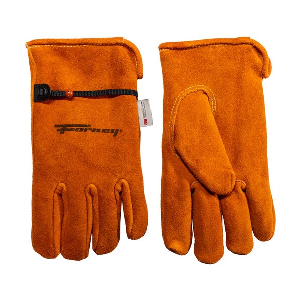 Forney Suede Deerskin Leather Lined Driver Work Gloves Menfts XL - 53132