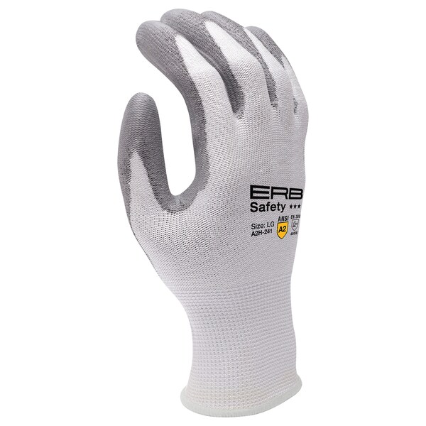 Deltaplus A2H-241 Republic ANSI Cut Level A2 HPPE Gloves, PU Coated, XL, PR - 22473
