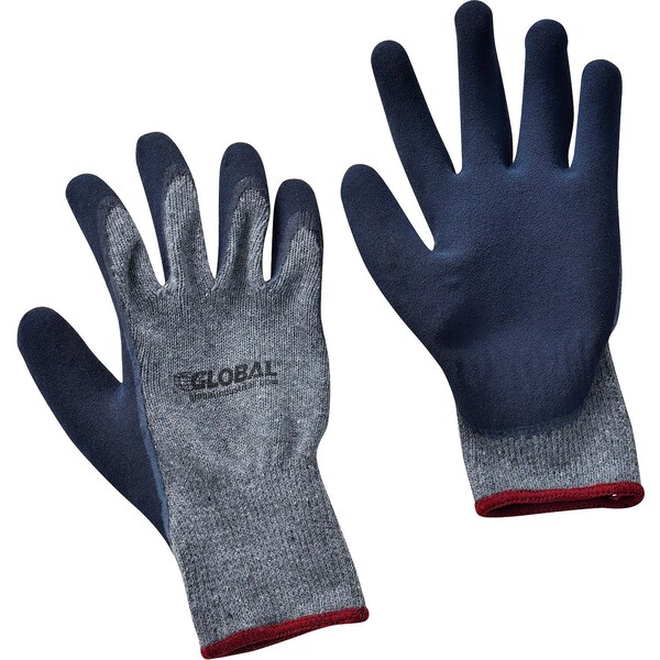 Global Industrial Coated Gloves, Cotton, Polyester, Rubber, Latex, Nitrile, Gray, S - 708349S