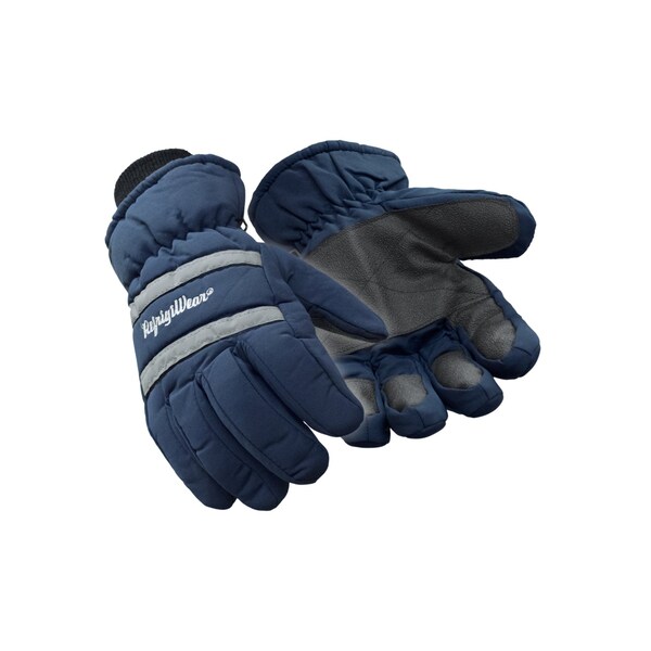 Refrigiwear Cold Protection Gloves, Nylon Taslon Palm, Brushed Tricot Lining, Navy, L - 0318RNAVLAR