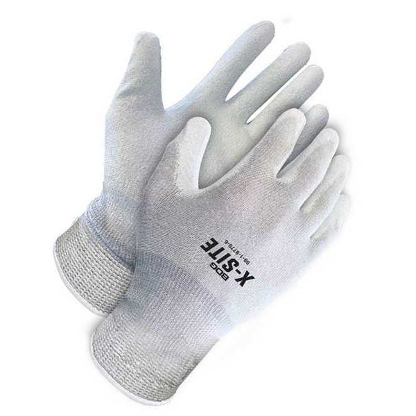 Bdg Coated Gloves, Polyurethane, Sandy, Palm, Not Rated Abrasion Level, XL (11) 1 PR - 99-1-9779-10