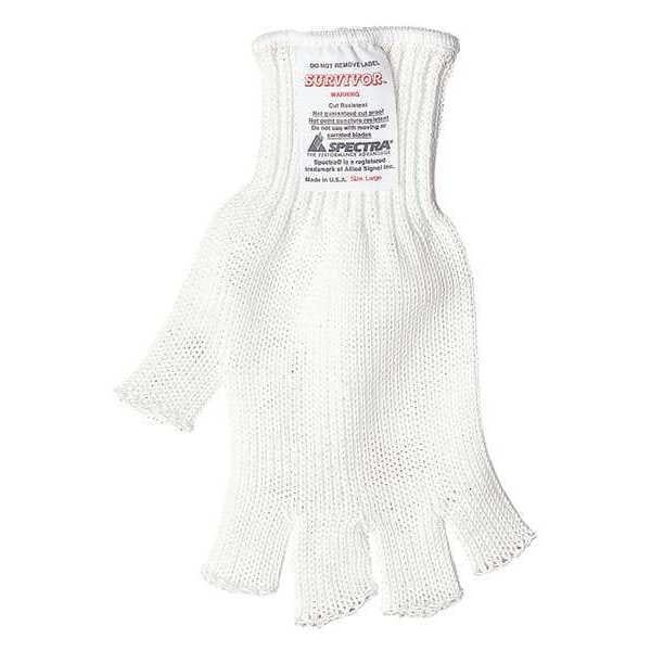 Mcr Safety Cut Resistant Fingerless Gloves, Cut Level A7 , Uncoated , L - 9349LD