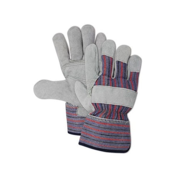 Magid Top Gunn Double Layer Split Leather Palm Work Glove with Safety Cuff, 12PK - TB725EPP