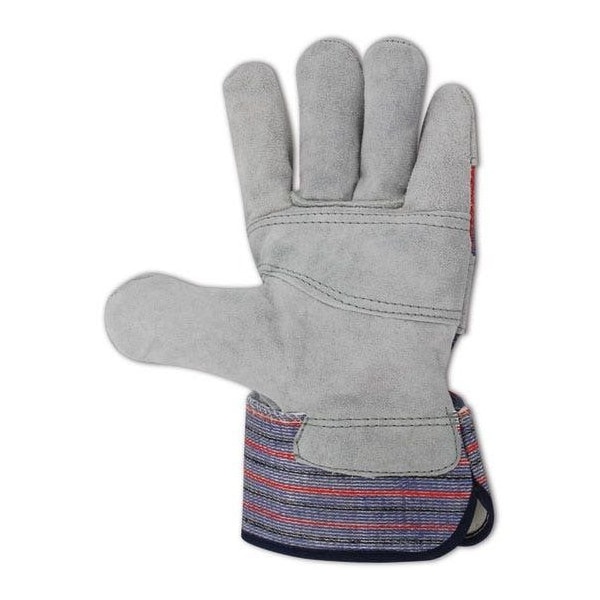 Magid Top Gunn Double Layer Split Leather Palm Work Glove with Safety Cuff, 12PK - TB725EPP