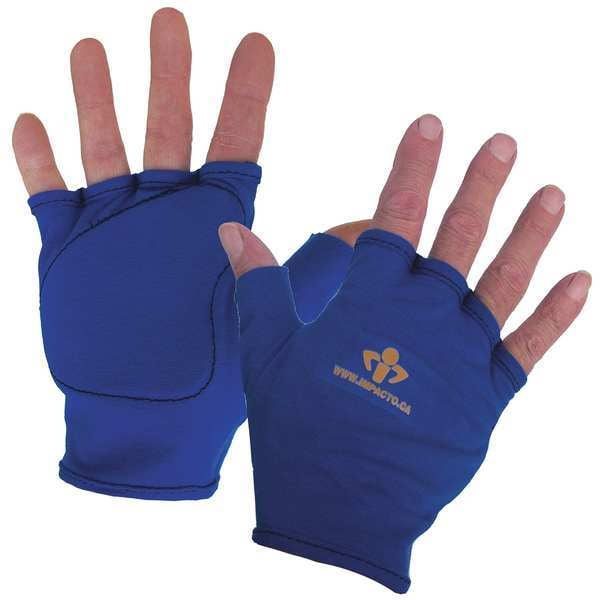 Impacto Impact Gloves, XL, Blue, Fingerless, Left - 50100120051