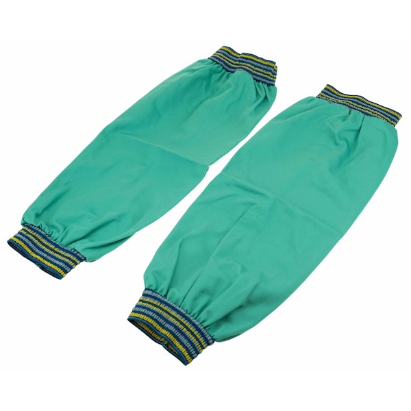 Powerweld FR Cotton Welding Sleeves, 9oz Green, 18 in. Length w/ 2 in. Elastics - PWGFRSE