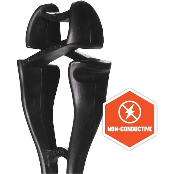 Ergodyne Black Swiveling Glove Clip Holder, Dual Clips - 3420