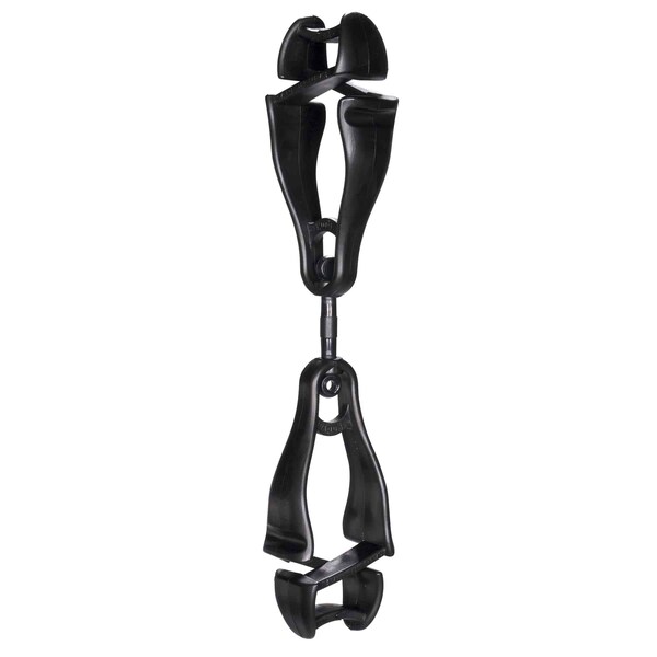 Ergodyne Black Swiveling Glove Clip Holder, Dual Clips - 3420